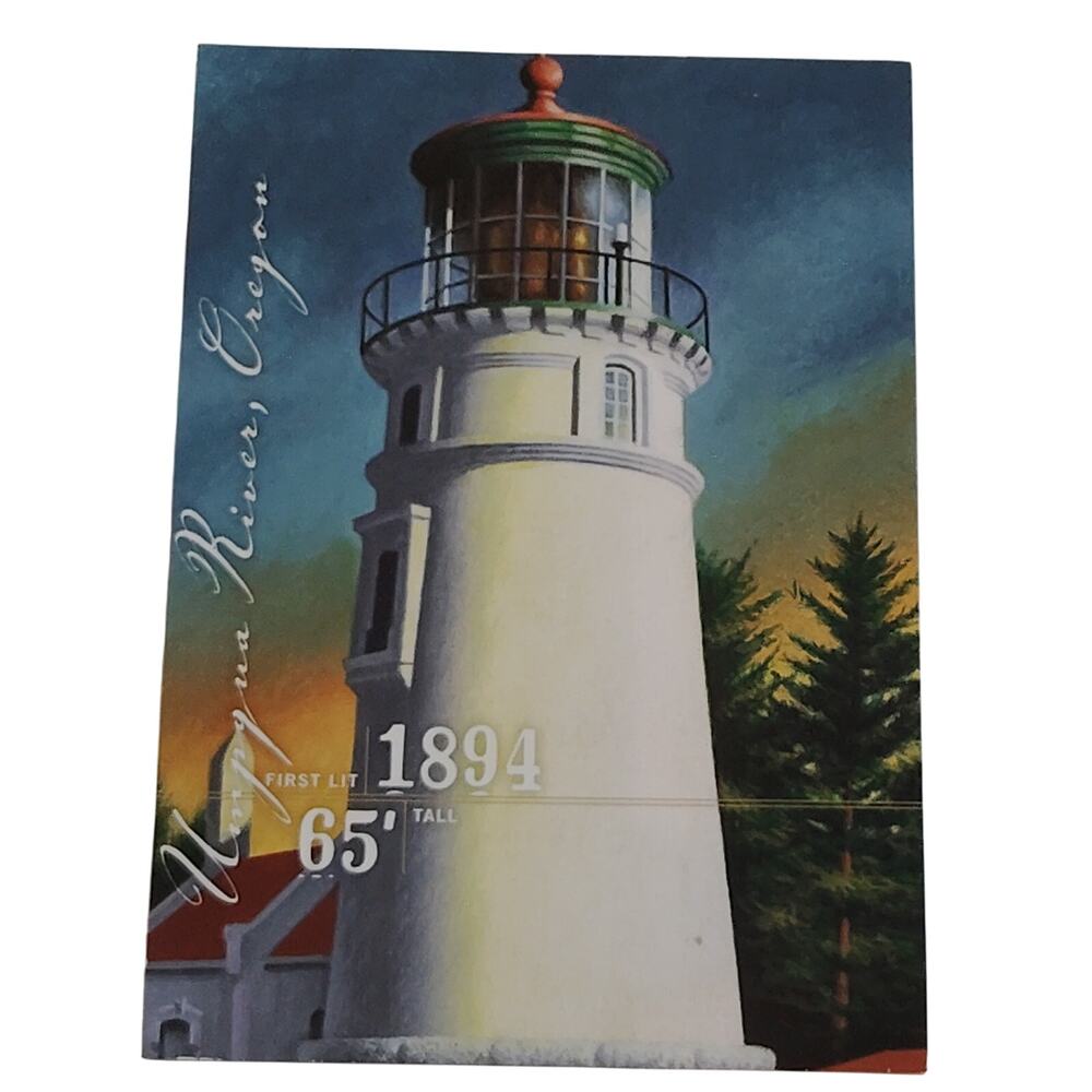 USPS 2007 Umpqua River Lighthouse 26c Postal Card Postmarked Pittsburgh AL